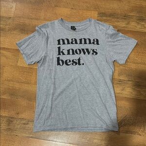 Gray Women’s T-Shirt with Black Print